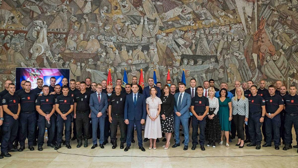 Nagrađeni pripadnici MUP angažovani na gašenju požara u Grčkoj
